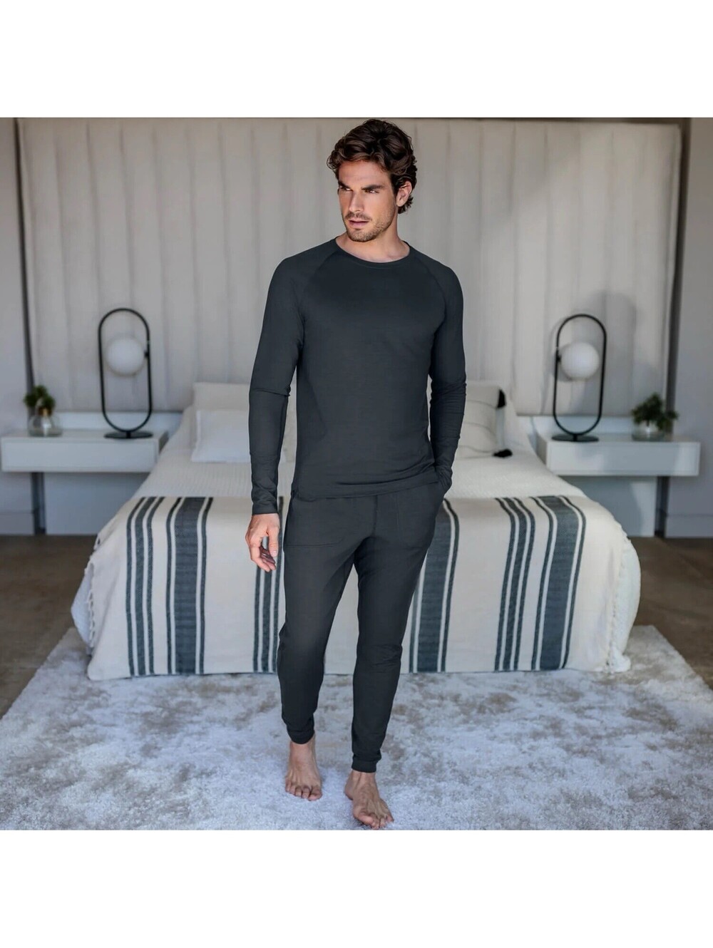 Dagsmejan Balance Sleep Pants Midnight Blue Men’s Large New With Tags